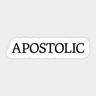 Apostolic Sticker